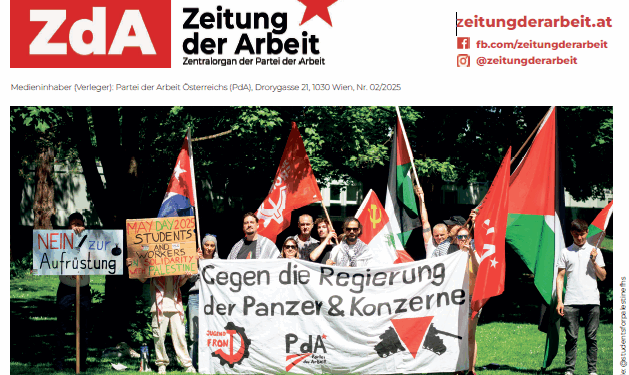 Zeitung der Arbeit #2 – 2025